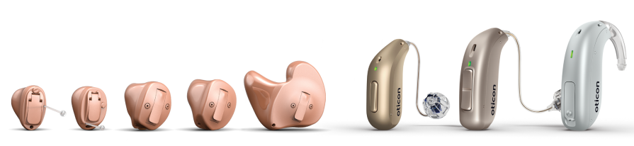 Oticon Lineup for hearing products